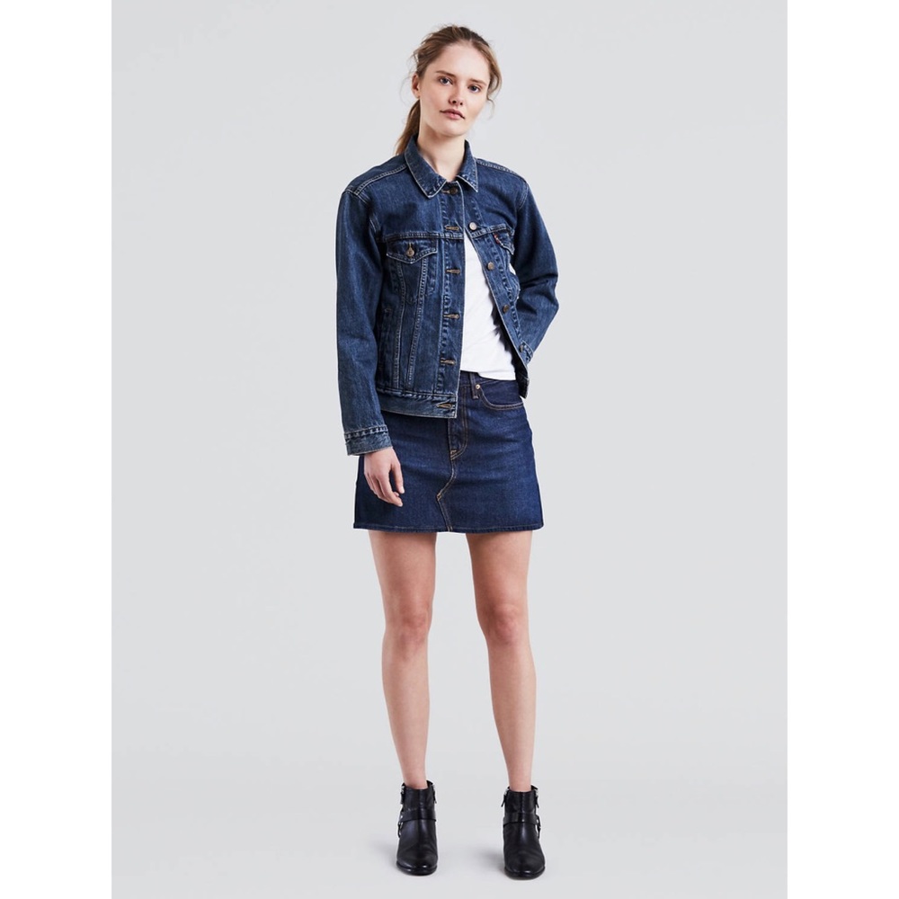 Levi’s Dark Wash Deconstructed Skirt 24